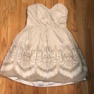 Strapless dress from Express